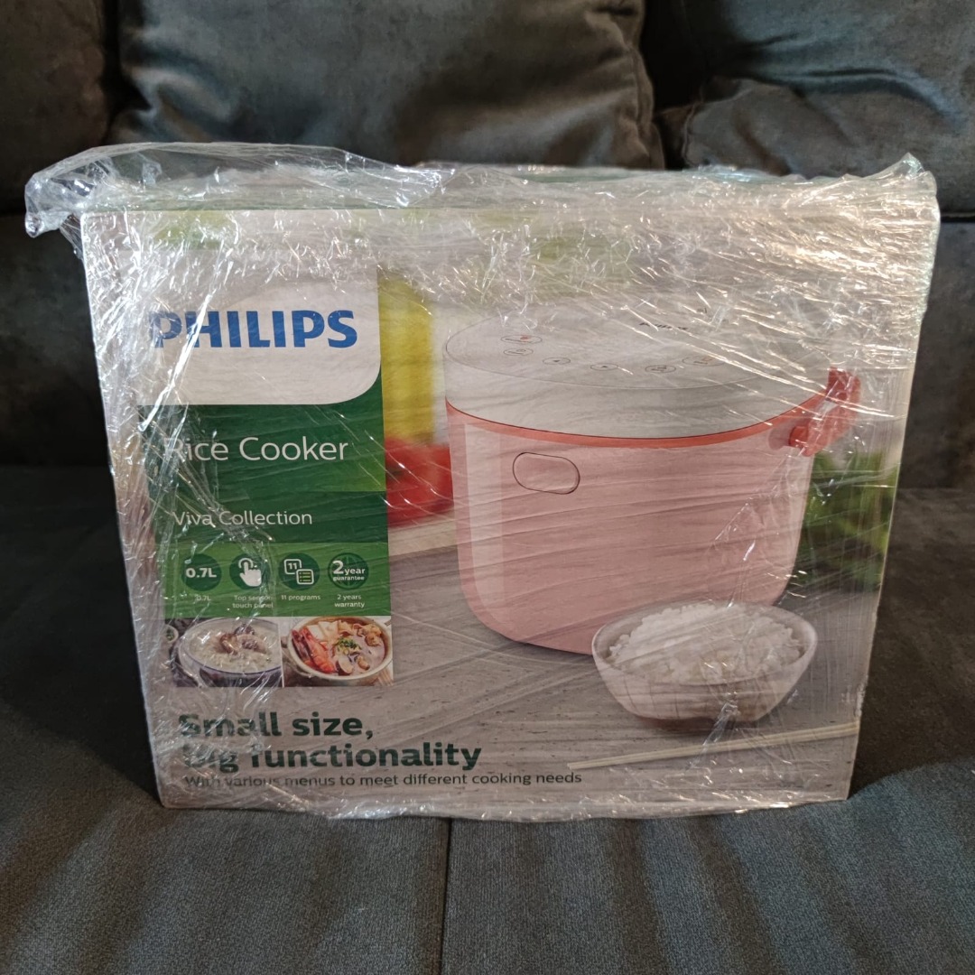 Philips 0.7L Viva Collection Mini Rice Cooker HD3070/52, TV & Home