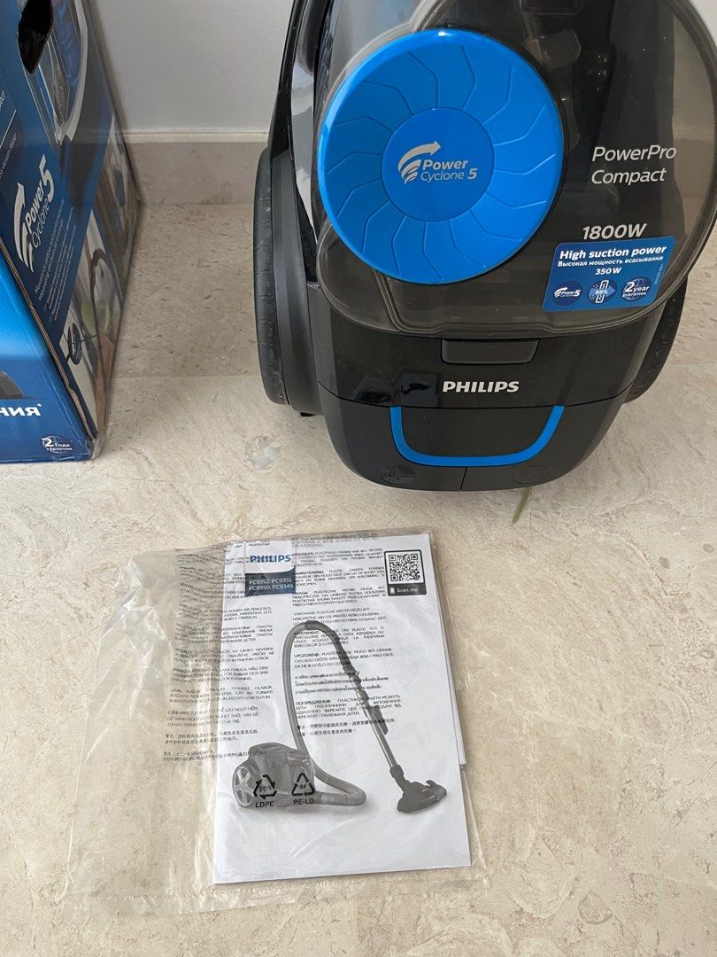 Philips power cyclone 5 - 1800w, TV & Home Appliances, Vacuum Cleaner ...