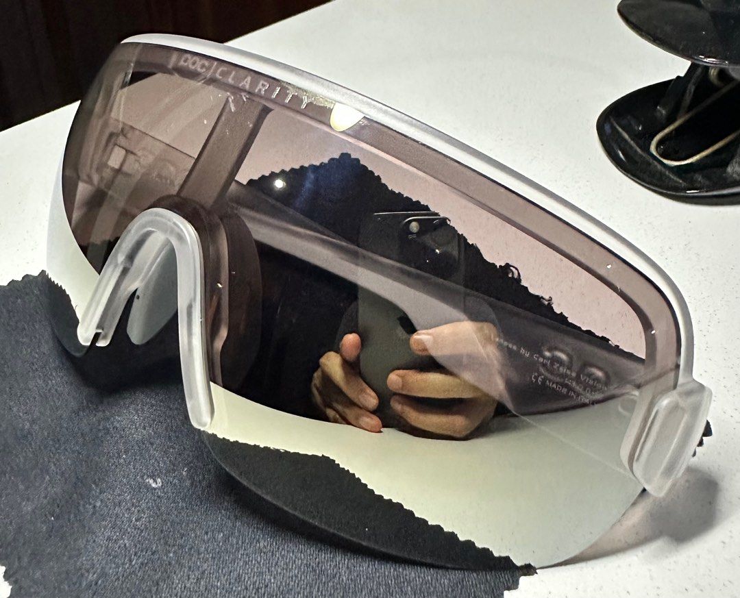 POC Aim Sunglasses (Category: Bicycles) located in Makati City. Submitted by theusl (Listing ID 1231027314, Image 3). Description: POC Aim Performance Sunglasses Transparent Crystal 1st owned minor scratches with POC soft carrying pouch and hard case Made in Italy Carl Zeiss Vision Clarity lens RFS - de-cluterring for sale only no swaps GCash payment only meet ups TBA - Nomo or SM Southmall 09175112060.