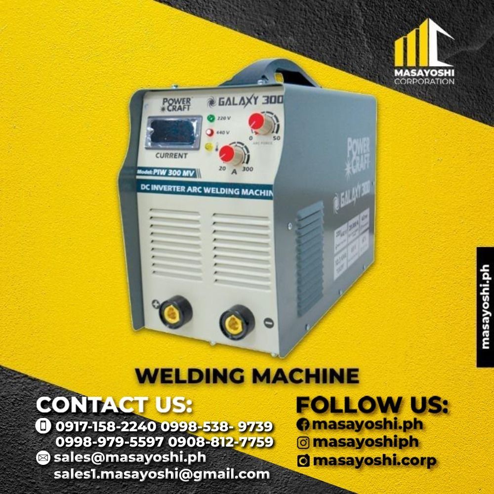 Powercraft DC ARC Inverter Welding Machine (Multi Voltage) PIW 300 MV