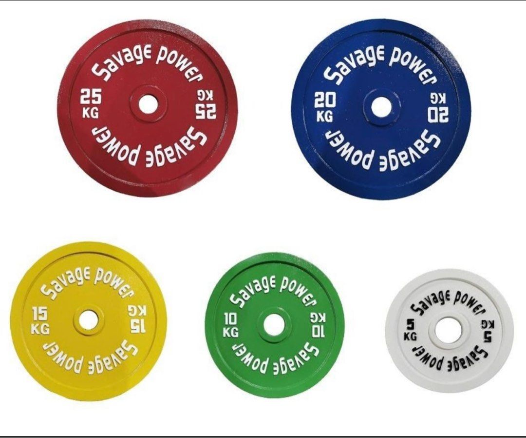 Powerlifting Calibrated Plates, Sports Equipment, Exercise & Fitness