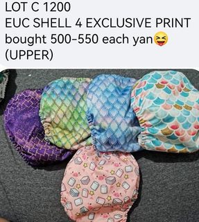 Preloved Mama koala Exclusive Dragon Scales Cloth Diaper Shell only