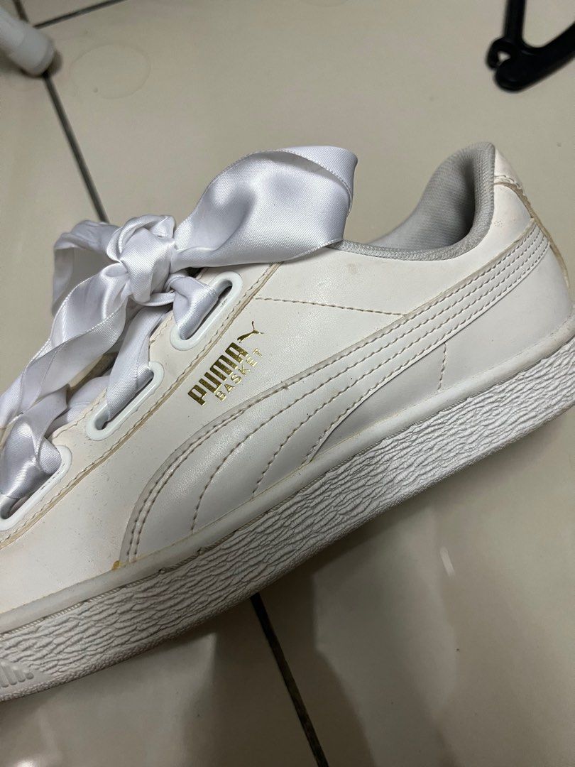Puma basket heart ribbon clearance
