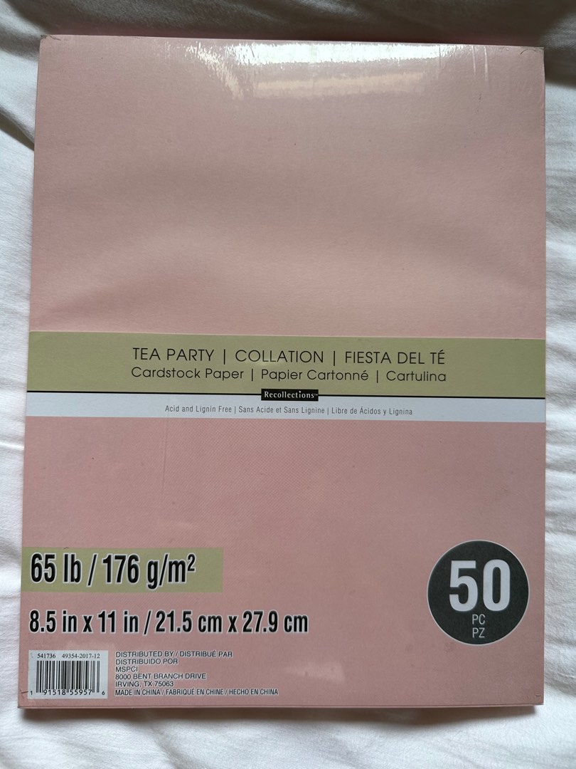 Recollections Cardstock Paper For Craft Pastel Pink Tea Party On Carousell Recollections cardstock paper for craft pastel pink tea party on carousell