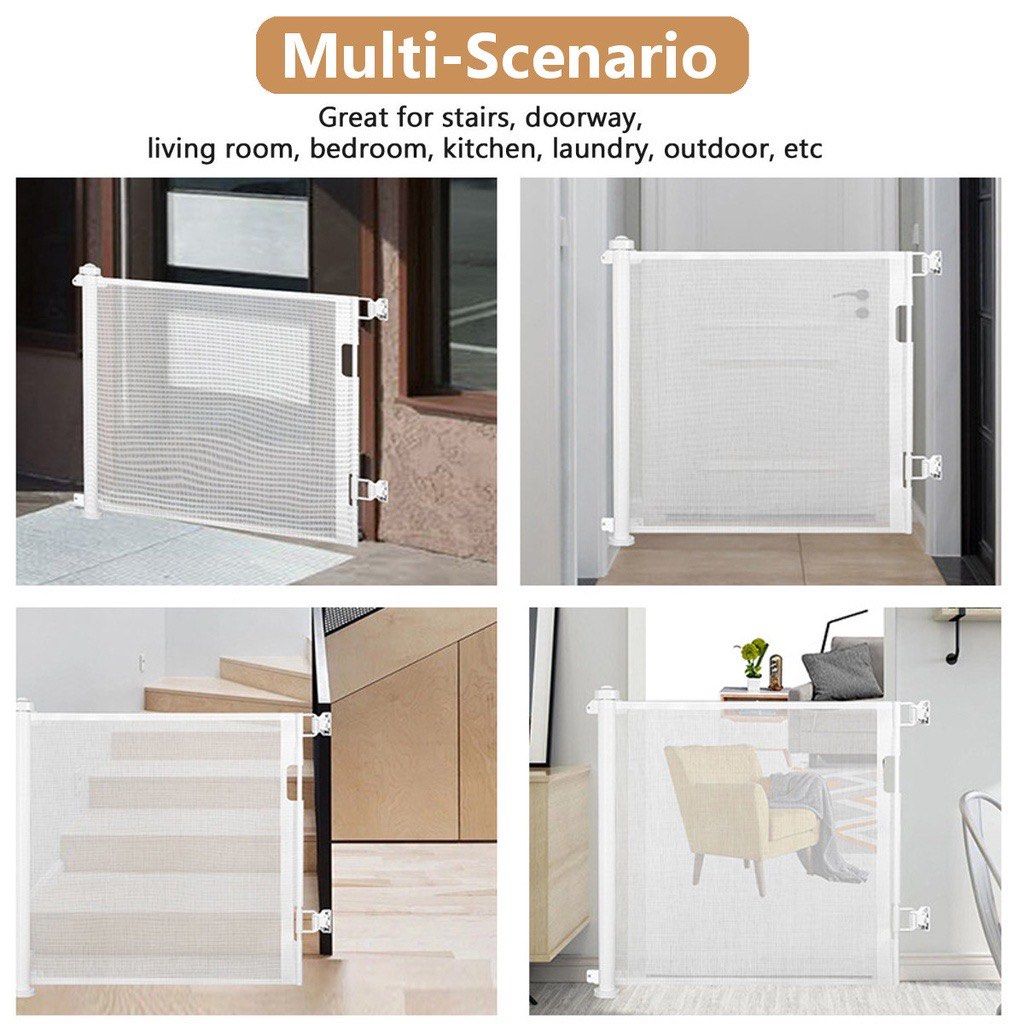 Retractable Safety Gate ( Babies / Pets ), Babies & Kids, Baby Nursery