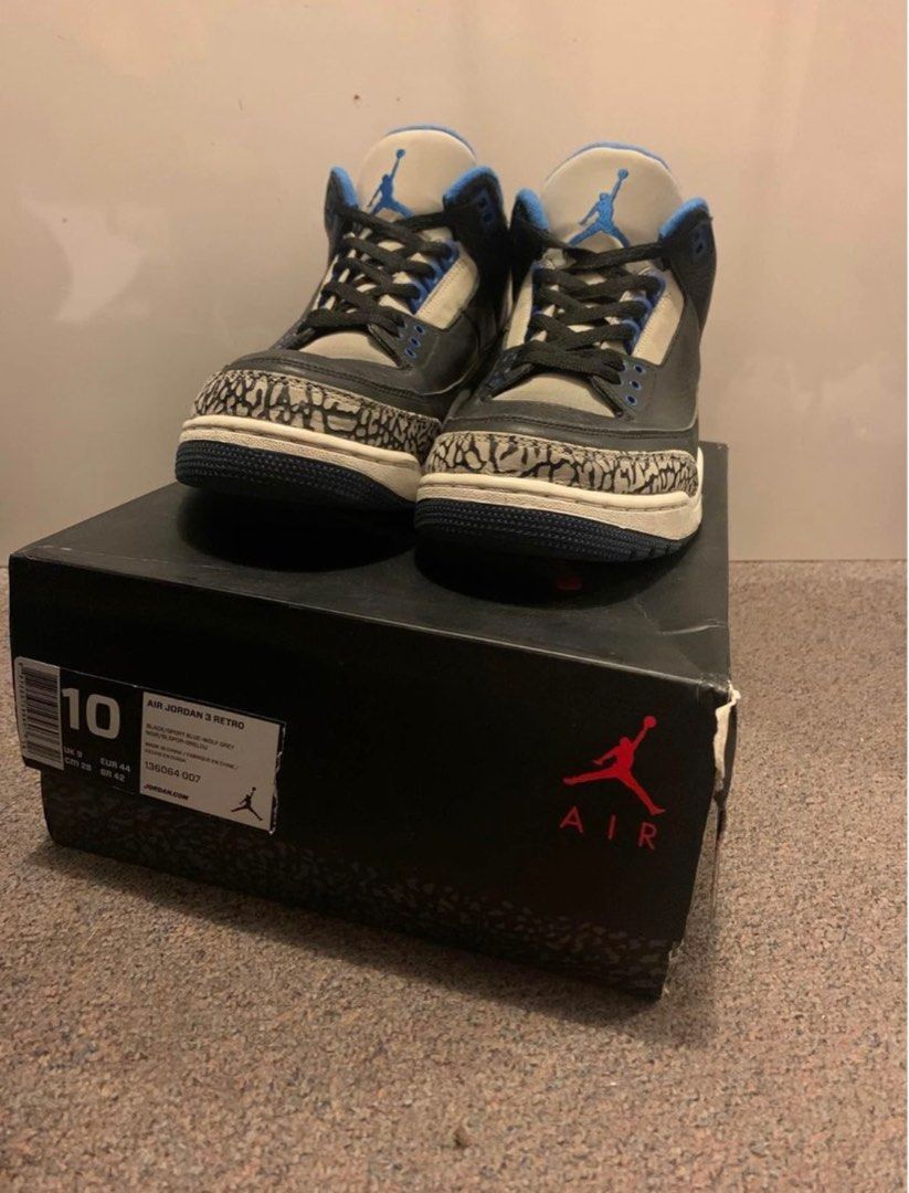 Jordan 3s online sport blue