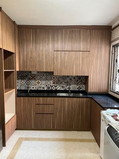 Revamp kitchen cabinet in laminate finish