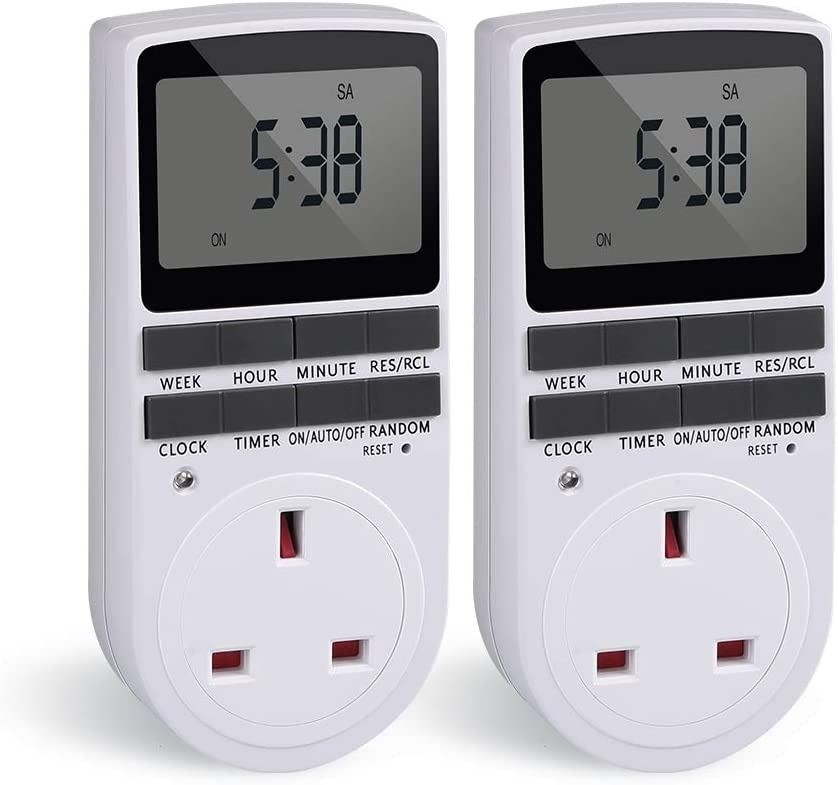 (S012) Timer Plug Socket, AMINAC Digital Security Plug Programmable