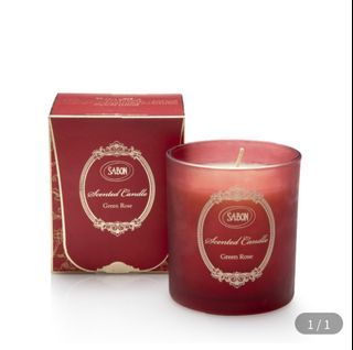 SABON 以色列綠玫瑰玻璃蠟燭