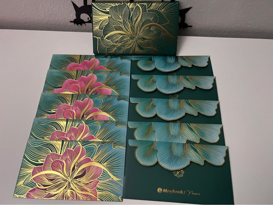 Sampul Duit Raya 2023 Maybank VIP Private for 10pcs with Box