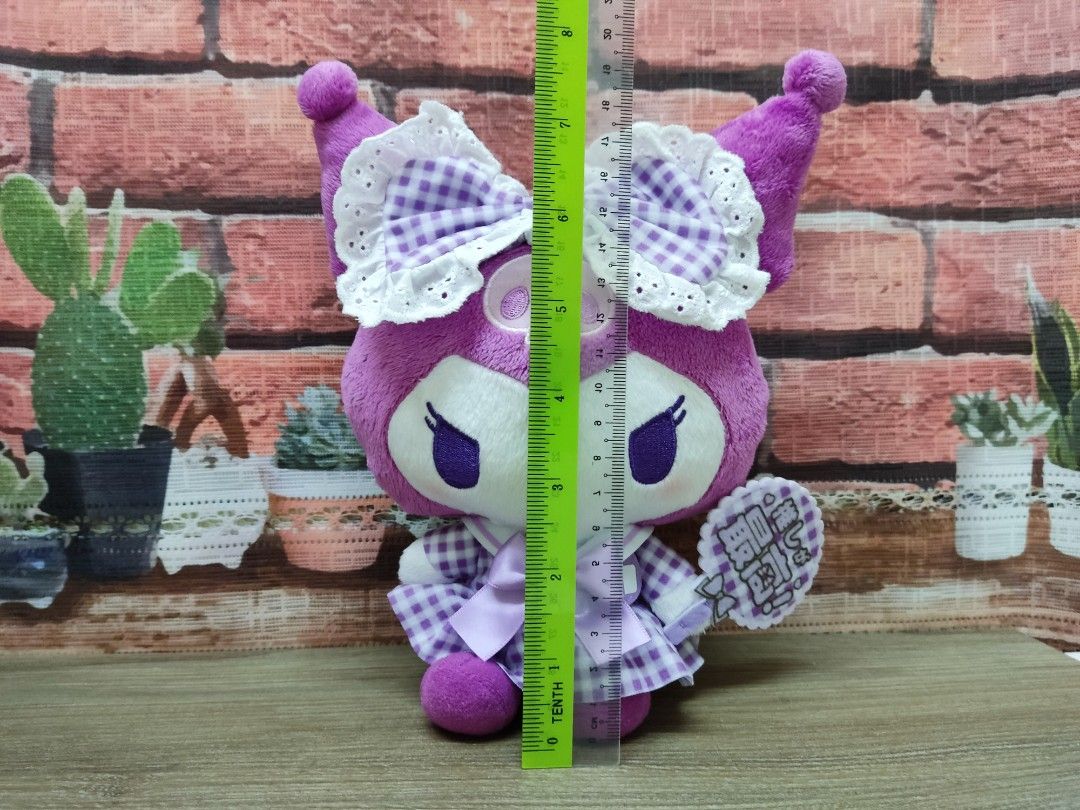 Sanrio Kuromi Plaid Dress plush, Hobbies & Toys, Toys & Games on Carousell