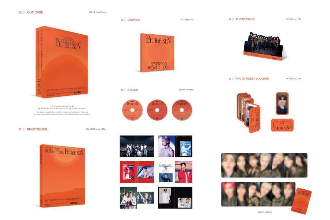 WTS] SEVENTEEN WORLD TOUR BE THE SUN-SEOUL DIGITAL CODE+DVD