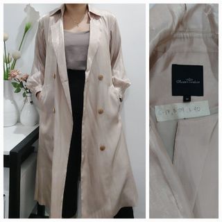 Silk long blazer