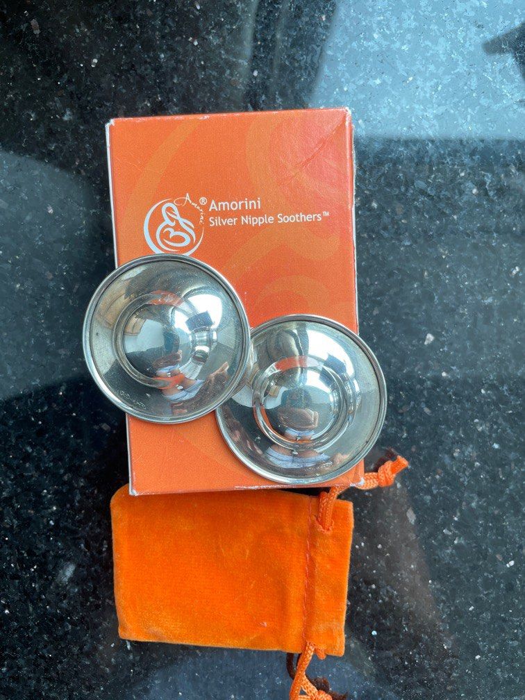 Amorini Silver Nipple Soothers for Breastfeeding Mothers