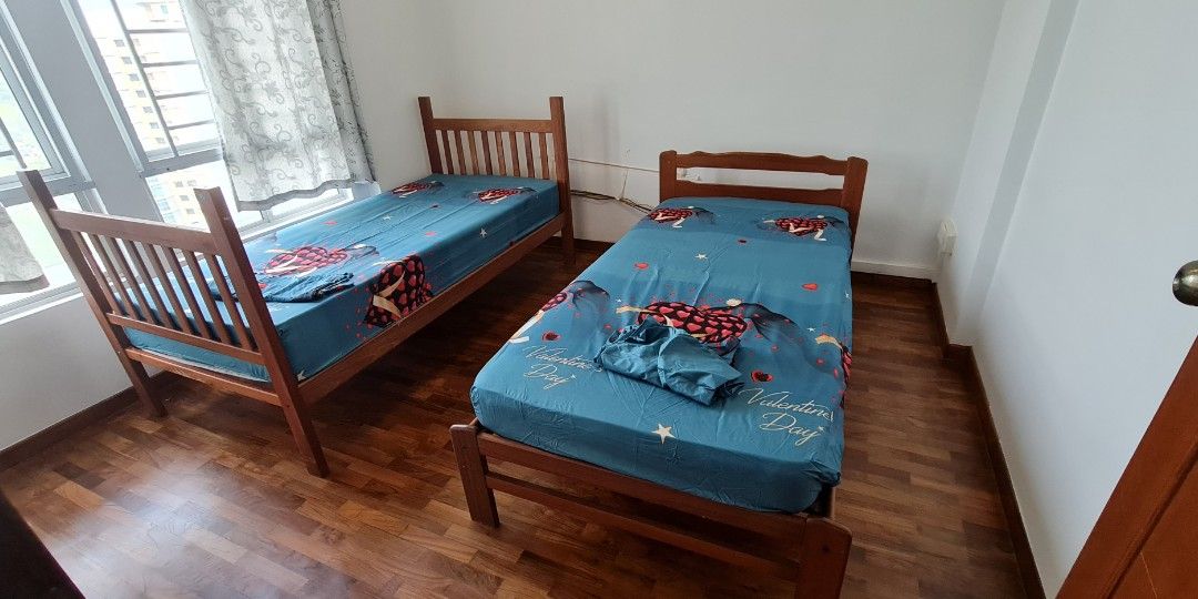 2 x Single bed sets, Furniture & Home Living, Furniture, Bed Frames