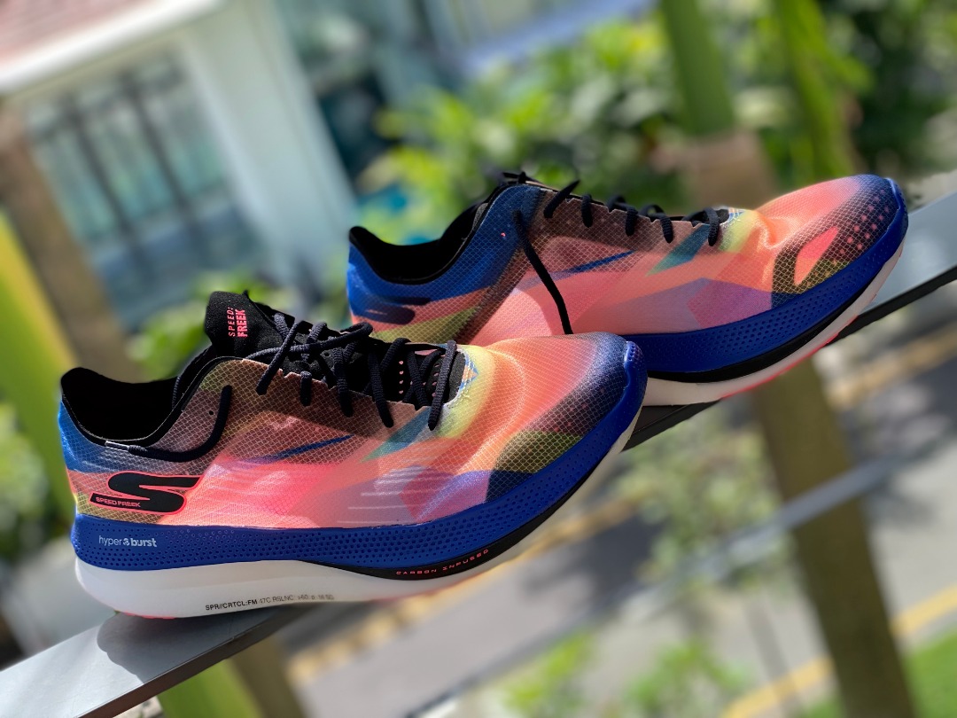 Skechers go run hot sale 5 mens pink