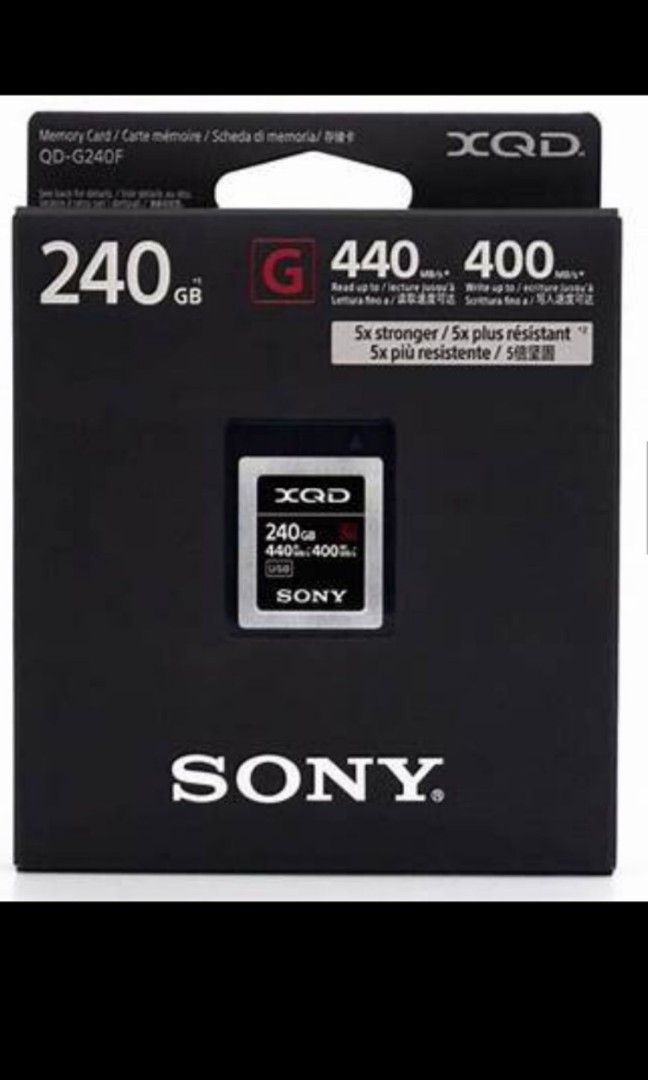 代引可 ソニー XQDメモリーカード 240GB QD-G240F