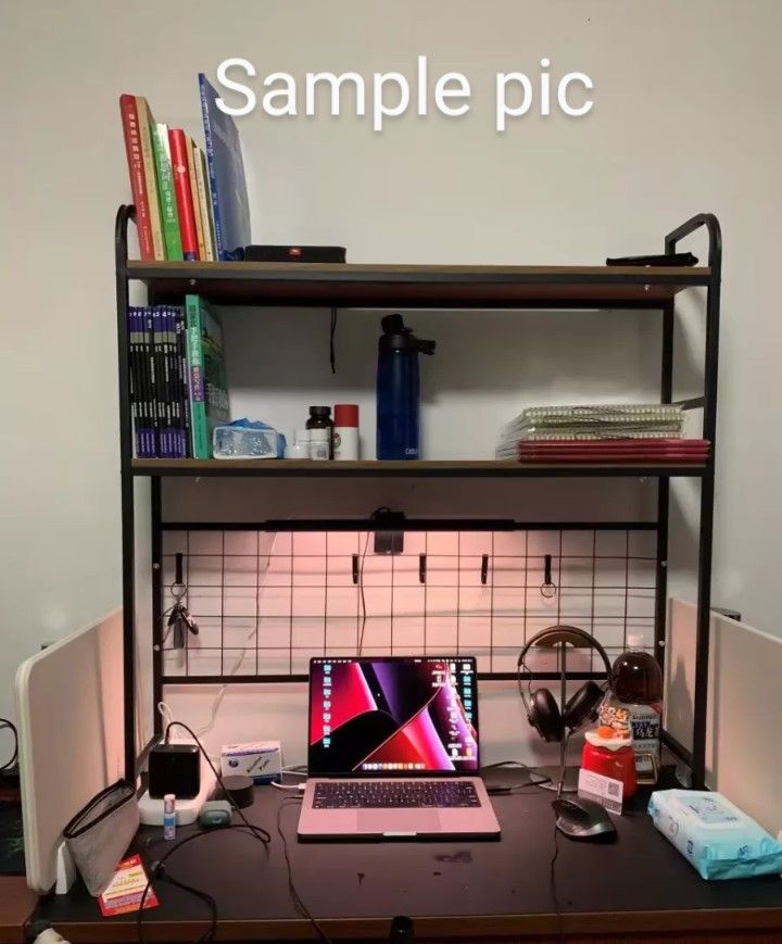 Spot/book rack Organizer Rack computer desk 2 layer bookshelf on Carousell
