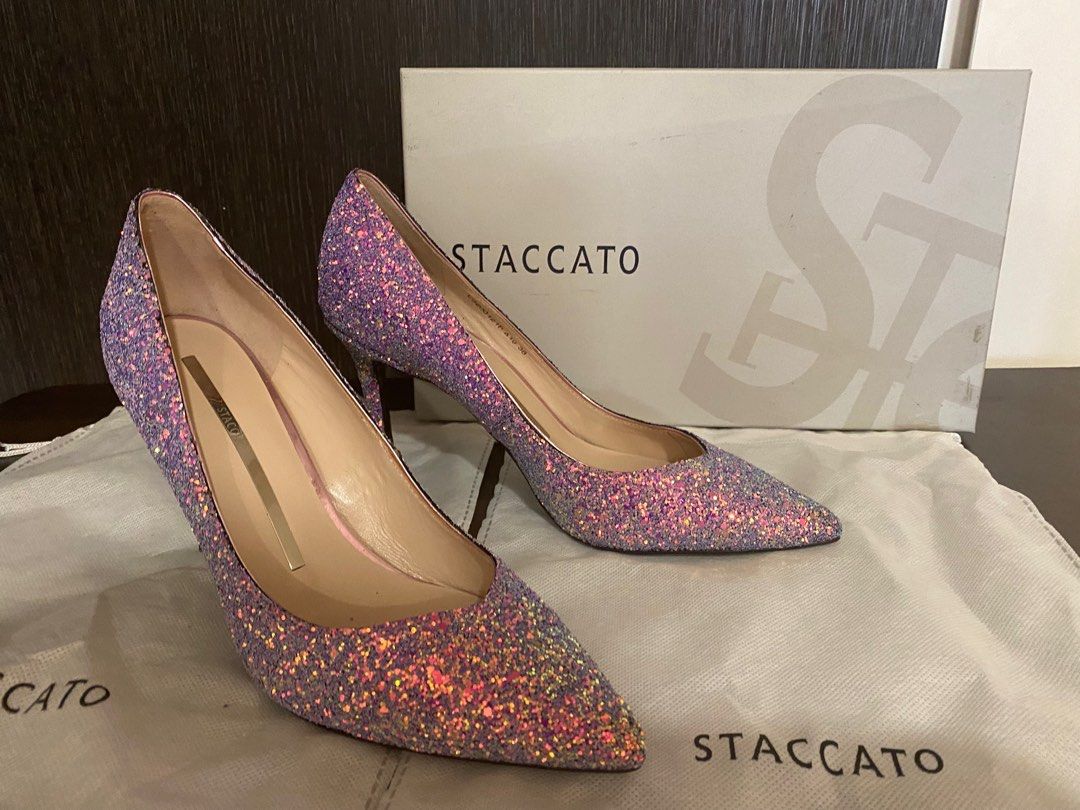 Purple sparkly hotsell heels
