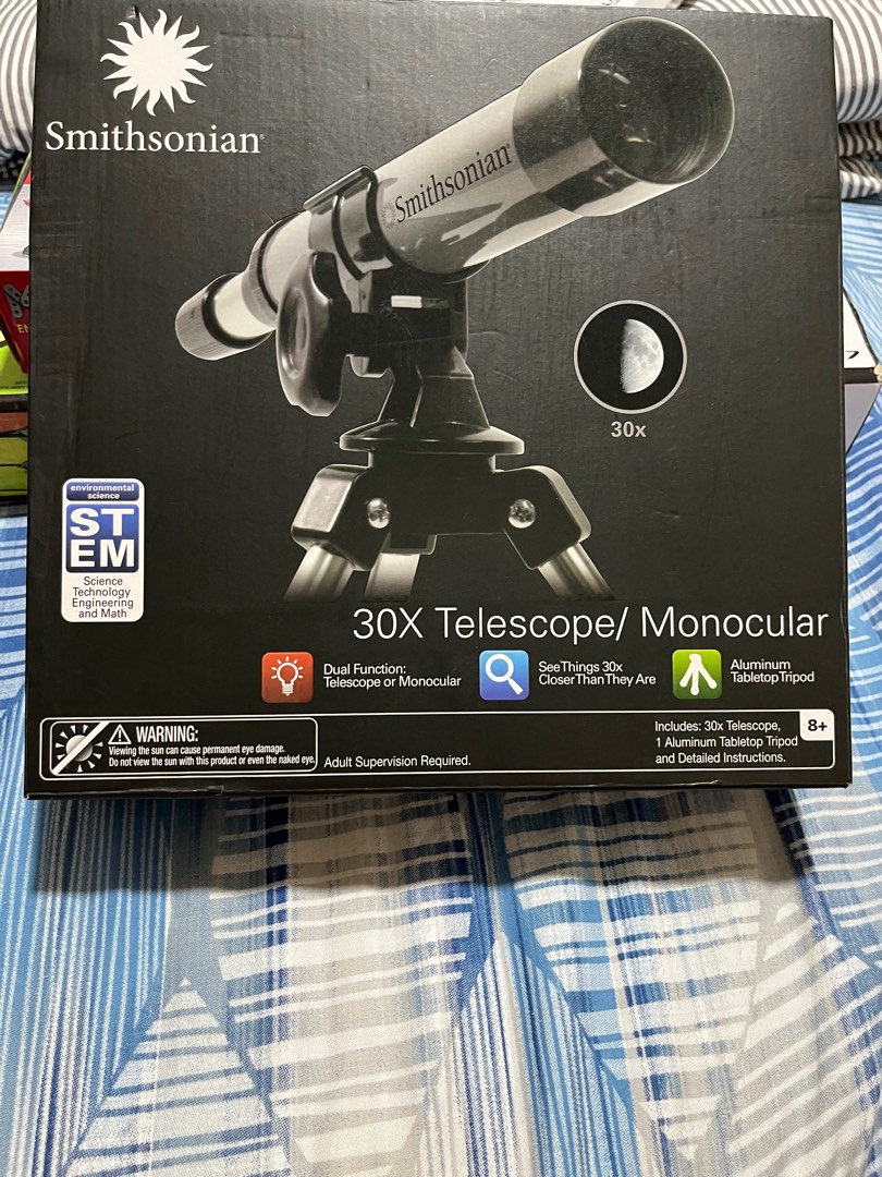 STEM Smithsonian 30X telescope monocular Hobbies Toys Toys