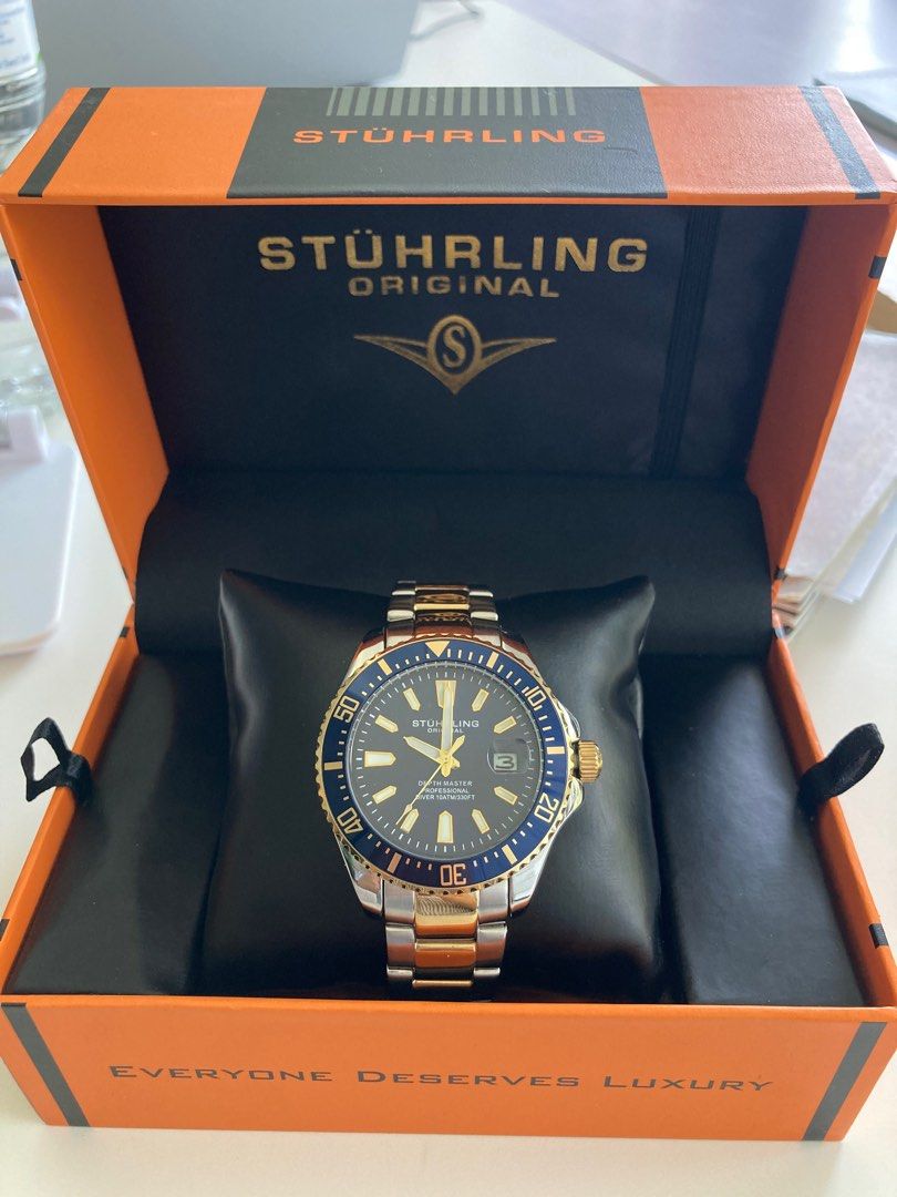 Exclusive stuhrling men's professional cheap dive watch
