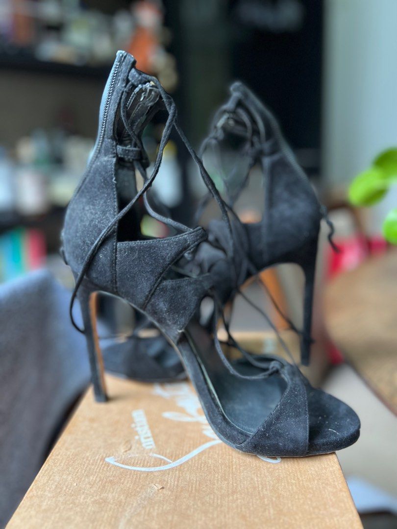 Stuart Weitzman Suede Strappy Sandals Women s Fashion Footwear