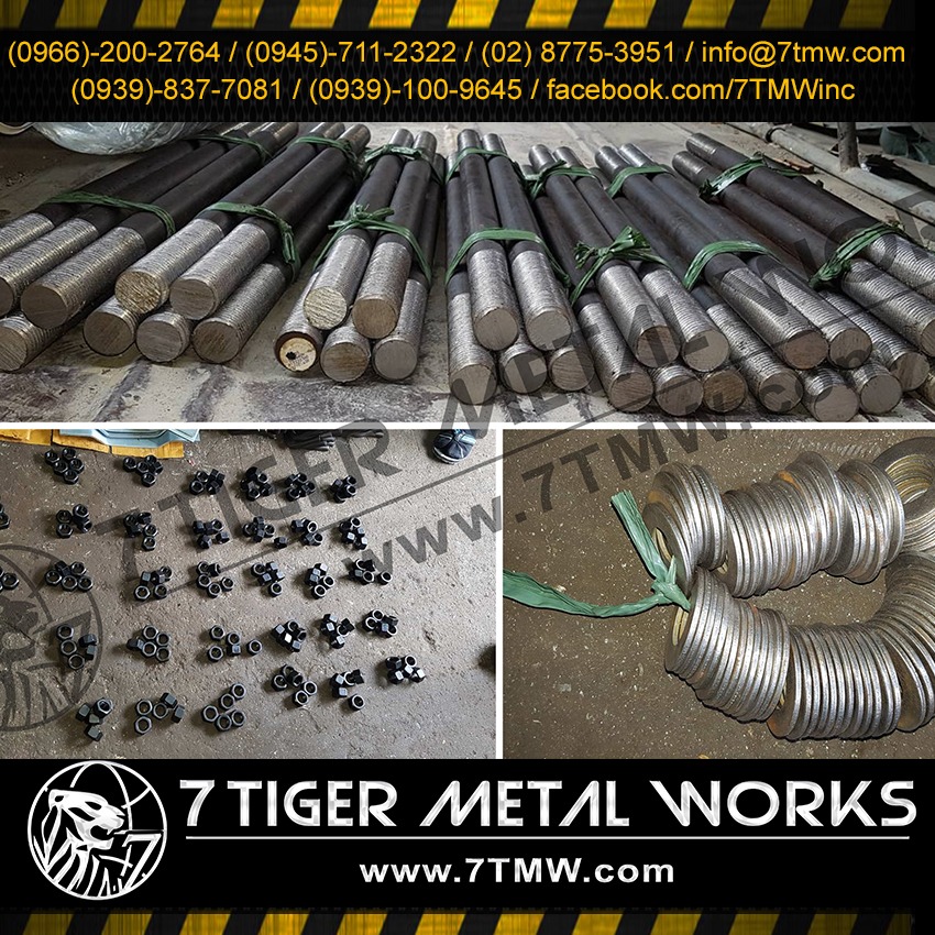 Stud Anchor Bolt Diameter 25mm x 570mm Total Length Mat SCM440