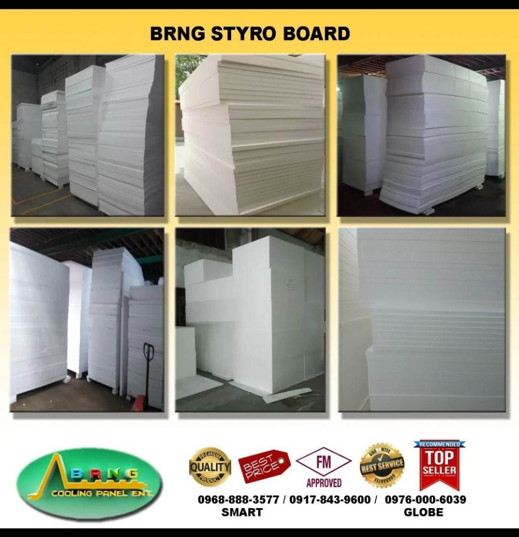 STYRO BOARD (Category: Construction & Building Materials) located in Quezon City. Submitted by brngmonicabornales4441 (Listing ID 1230960818, Image 1). Description: Hello Everyone! BRNG Cooling Panel Enterprise is offering an affordable and high-quality Insulated Sandwich Panels. We supply and install Insulated Sandwich Panels for cold storages such as: Freezer Rooms Chiller Rooms Blast Freezer Rooms Ante Rooms Processing Areas Warehouses Offices