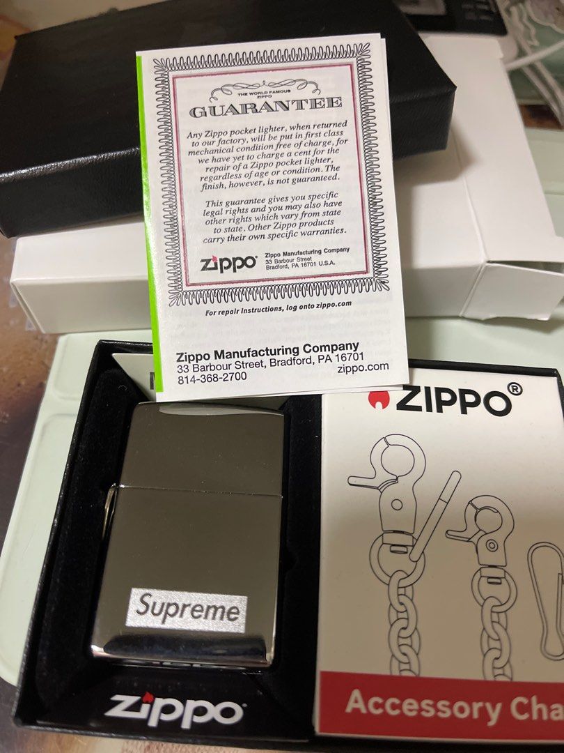 Supreme 23SS Chain Zippo火機, 女裝, 飾物及配件, 吊飾- Carousell