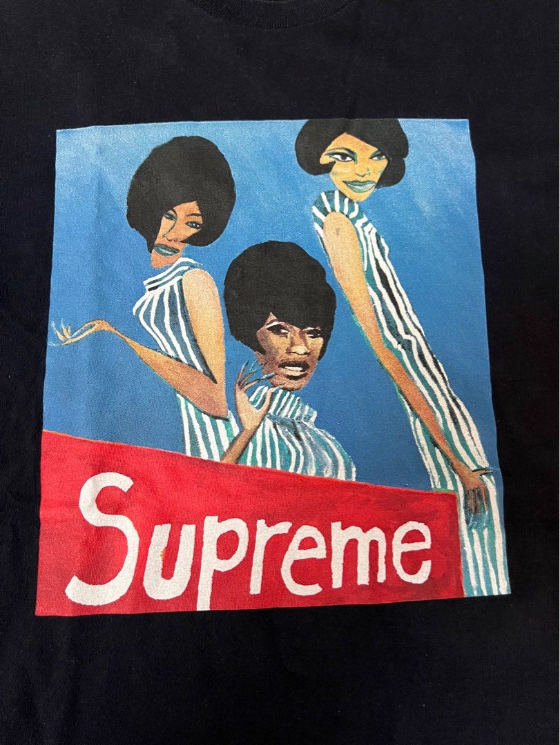 Supreme group tee black online