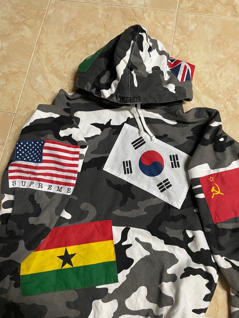 Supreme 2025 flag hoodie