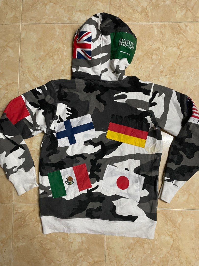 International flag deals hoodie