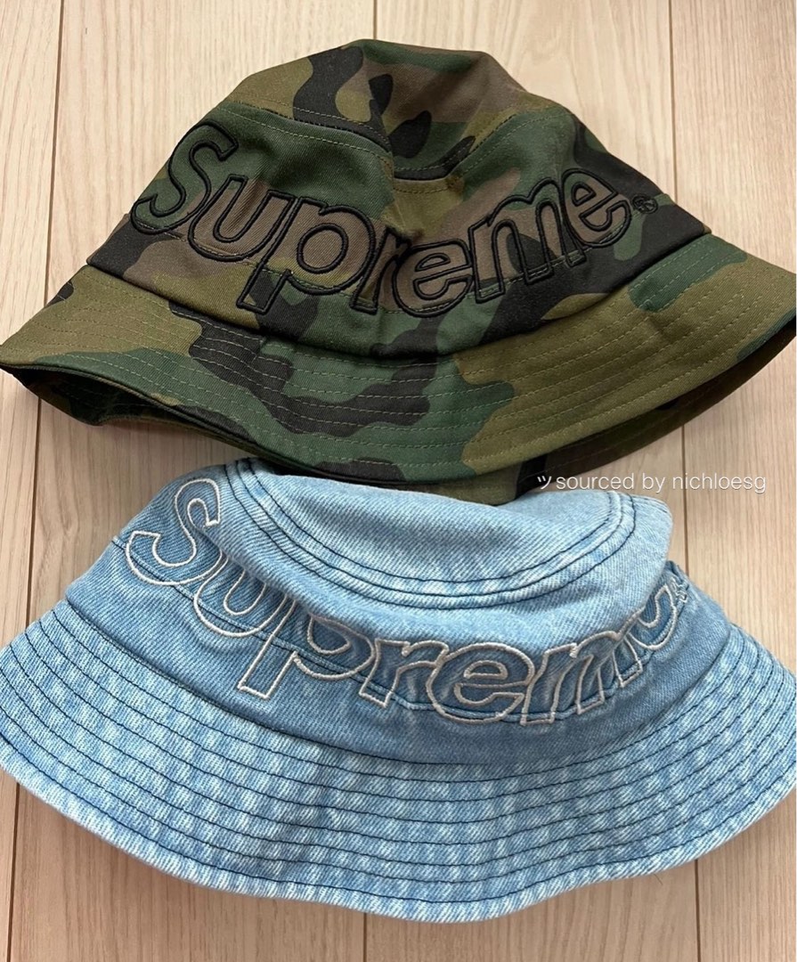 SUPREME OUTLINE CRUSHER HAT, Men's Fashion, Watches & Accessories 