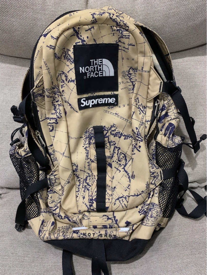 Supreme x The North Face Hot Shot Backpack in Tan, Men's Fashion