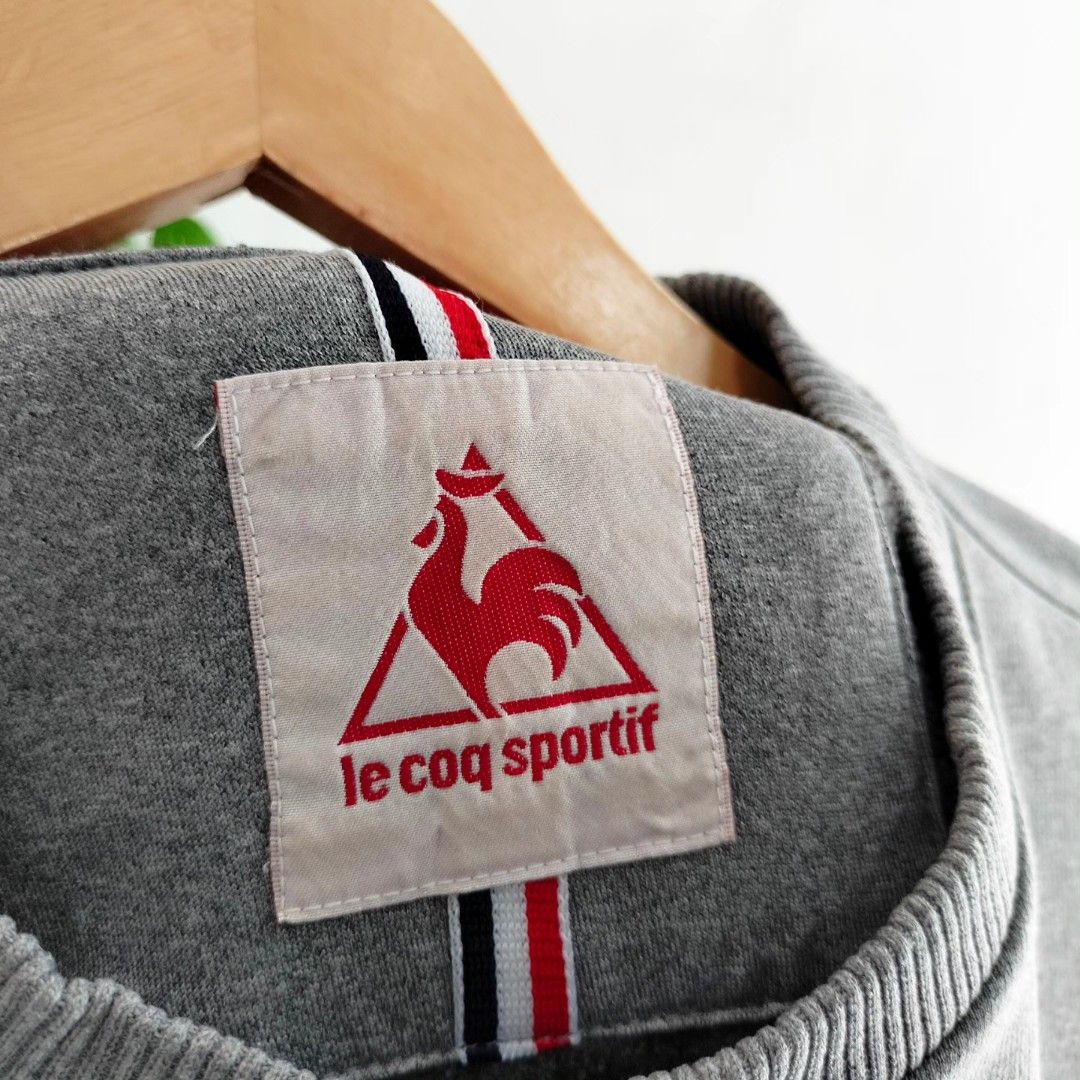 Sweater LE COQ SPORTIF Original, Fesyen Pria, Pakaian Baju