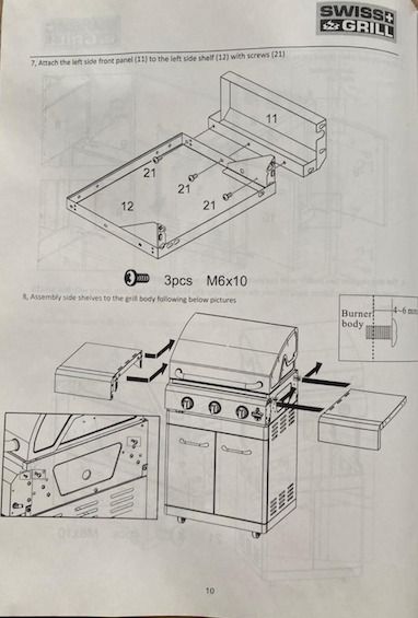 Swiss grill parts outlet