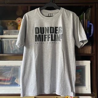 The Office - Dunder Mifflin Logo Gray Shirt in Medium