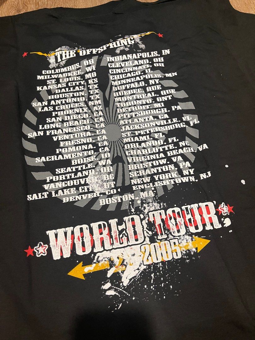 The Offspring 2005 Tour Longsleeve L Shirt, Men's Fashion, Tops ...