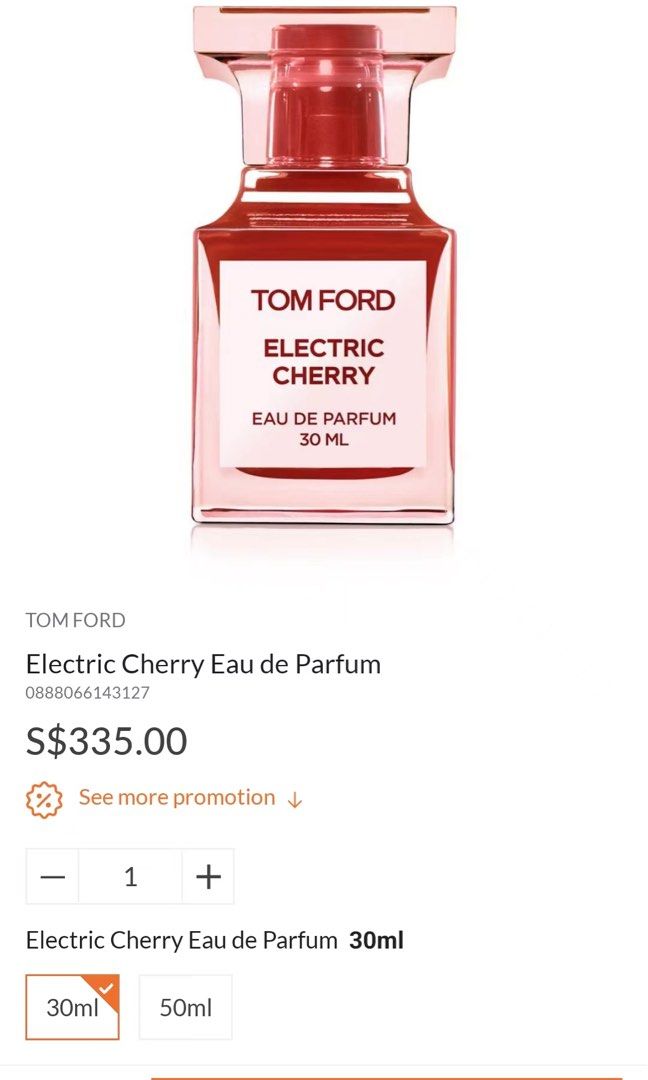 TOM FORD ELECTRIC CHERRY 30ml Decided to treat myself to this