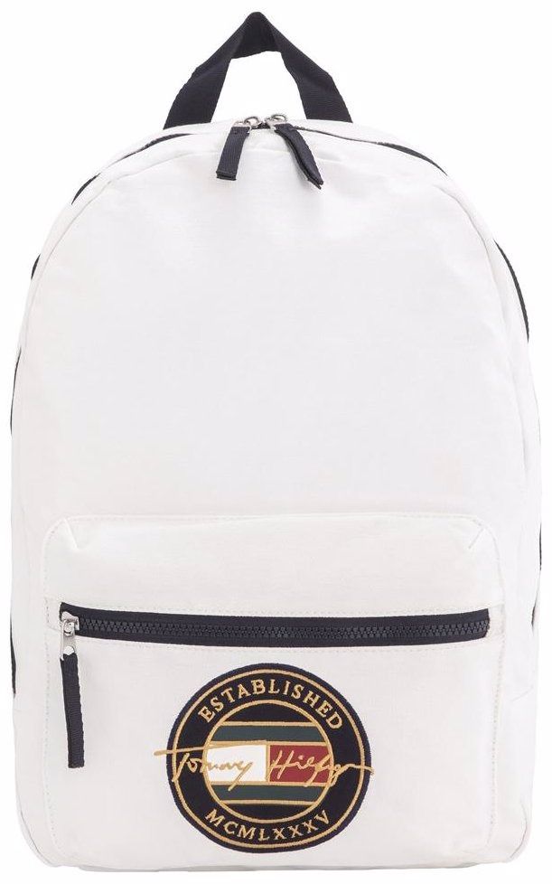 Tommy Hilfiger Women s Signature Crest Backpack Bright White