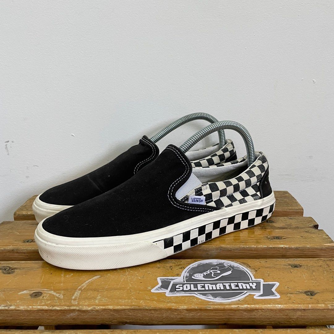 Vans slip on best sale sidewall
