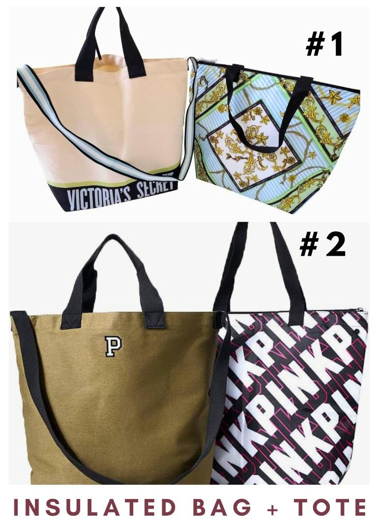 Victoria s Secret Cooler Tote Canvass Insulated Tote Women s