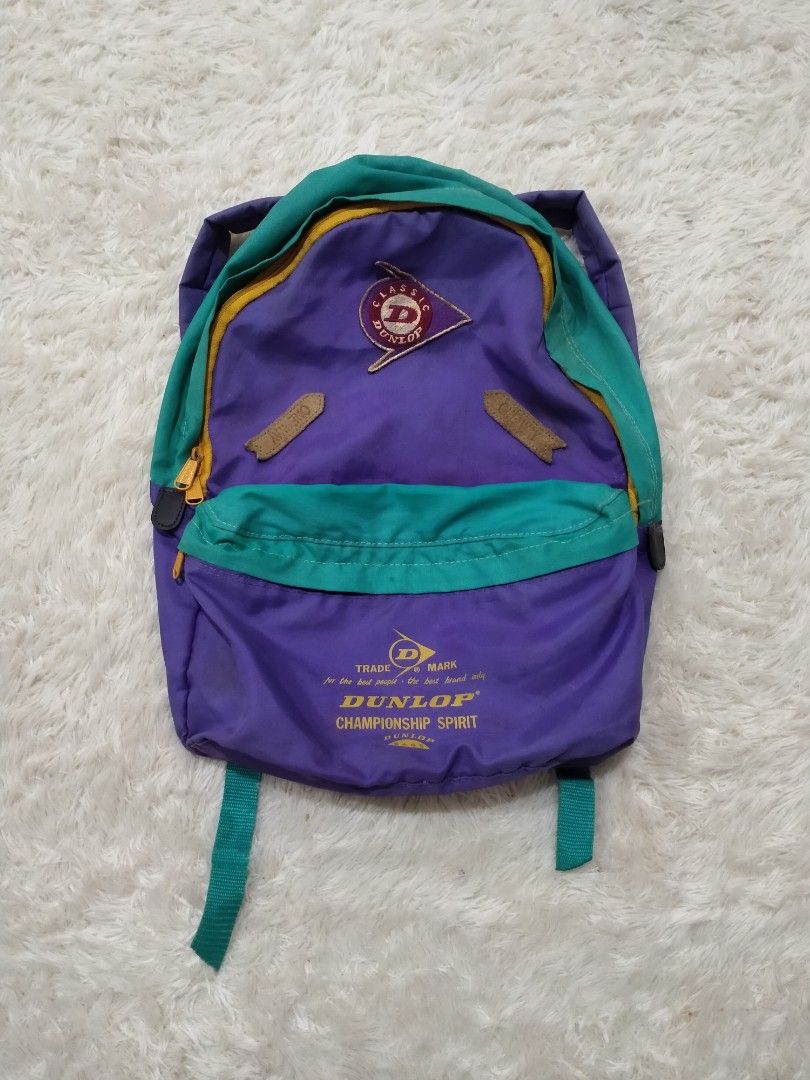 Vintage Dunlop Backpack, Men's Fashion, Bags, Backpacks on Carousell
