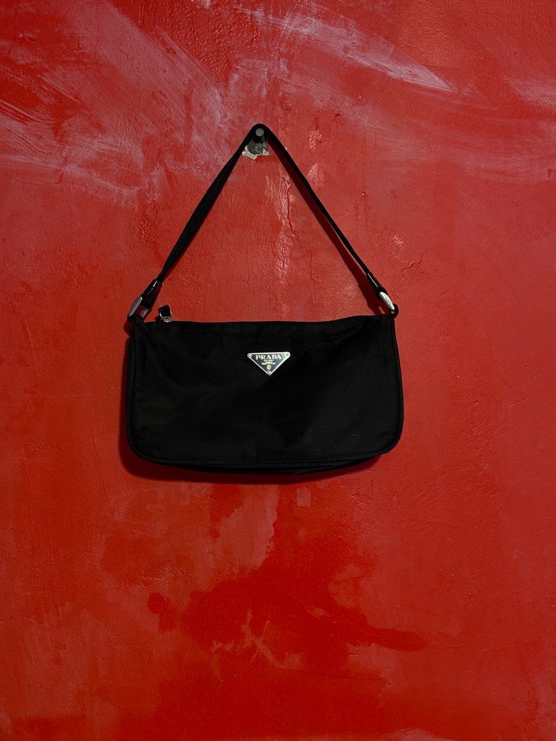 Shop PRADA Nylon Street Style Plain Leather Crossbody Bag Logo