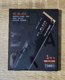 WD Black SN850X 1TB M.2 NVMe SSD Gen 4.0