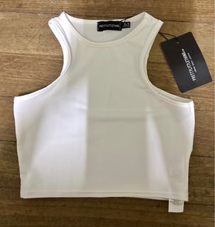 White Racerback Top