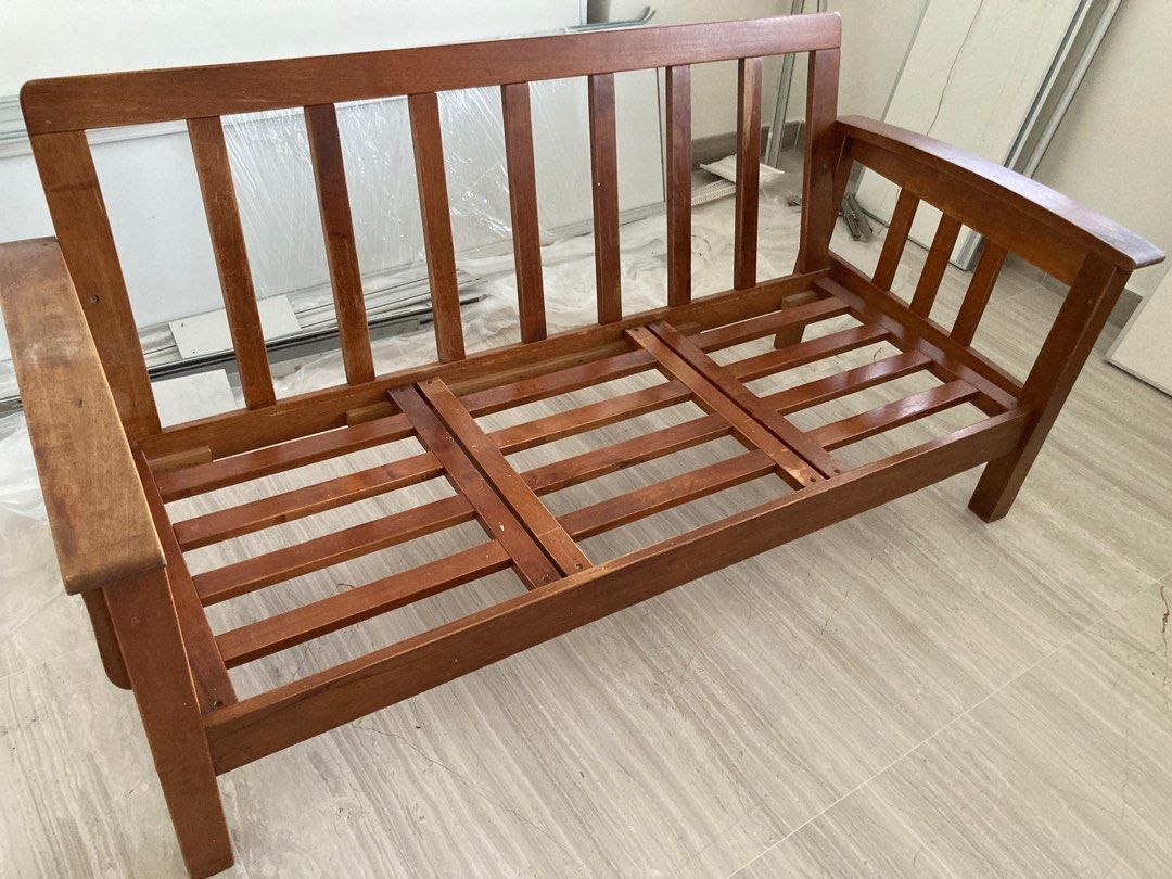 Wooden Sofa frame, Furniture & Home Living, Furniture, Sofas on Carousell