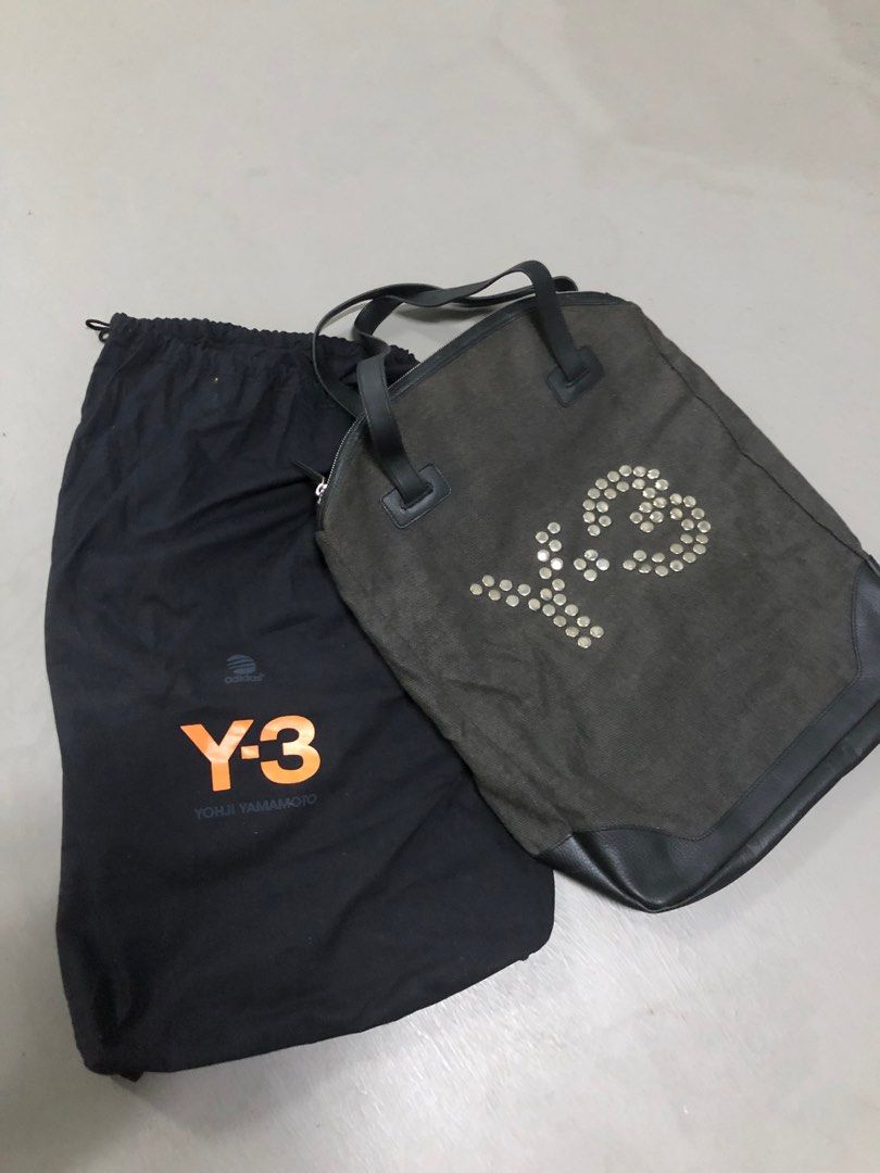Y3 Adidas Yohji Yamamoto vintage punk tote bag, Men's Fashion