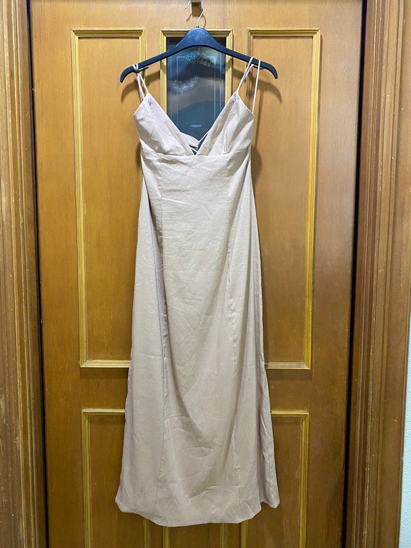 Wynn Zebra Beige Linen Dress main image 0