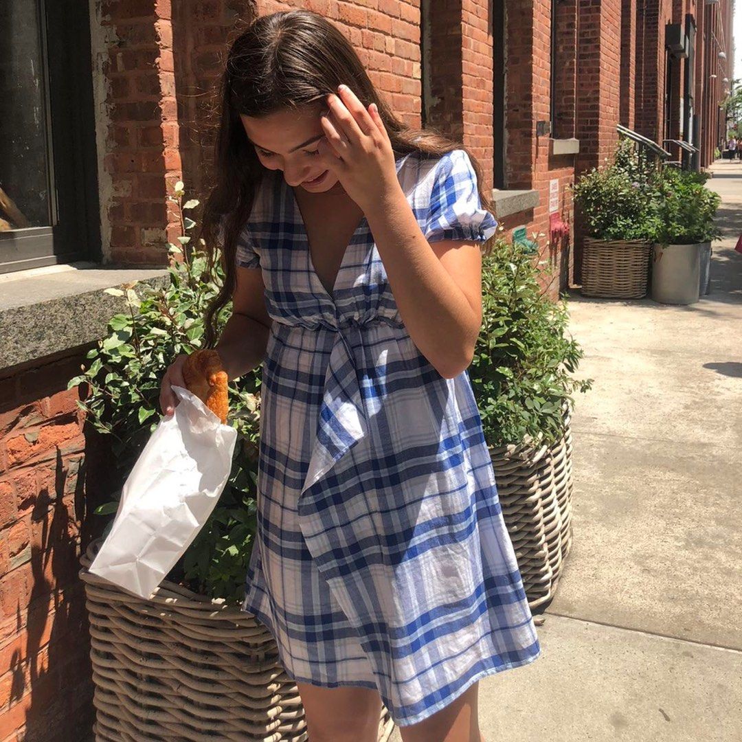Zara flannel dress deals